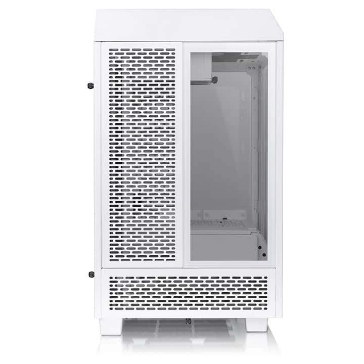 Thermaltake Tower 100 Snow WhiteMini Chassis,  2x Preinstalled 120mm Fans, 462.8 x 266 x 266 mm (H X W X D), Tempered Glass x 3 (4mm thickness), 6.7??? x 6.7??? (Mini ITX) Motherboard Support, USB 3.2 (Gen 2) Type-C x 1, USB 3.0 x 2| CA-1R3-00S6WN-00 - thumbnail 2
