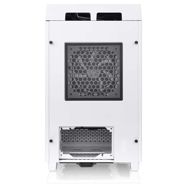 Thermaltake Tower 100 Snow WhiteMini Chassis,  2x Preinstalled 120mm Fans, 462.8 x 266 x 266 mm (H X W X D), Tempered Glass x 3 (4mm thickness), 6.7??? x 6.7??? (Mini ITX) Motherboard Support, USB 3.2 (Gen 2) Type-C x 1, USB 3.0 x 2| CA-1R3-00S6WN-00 - thumbnail 3