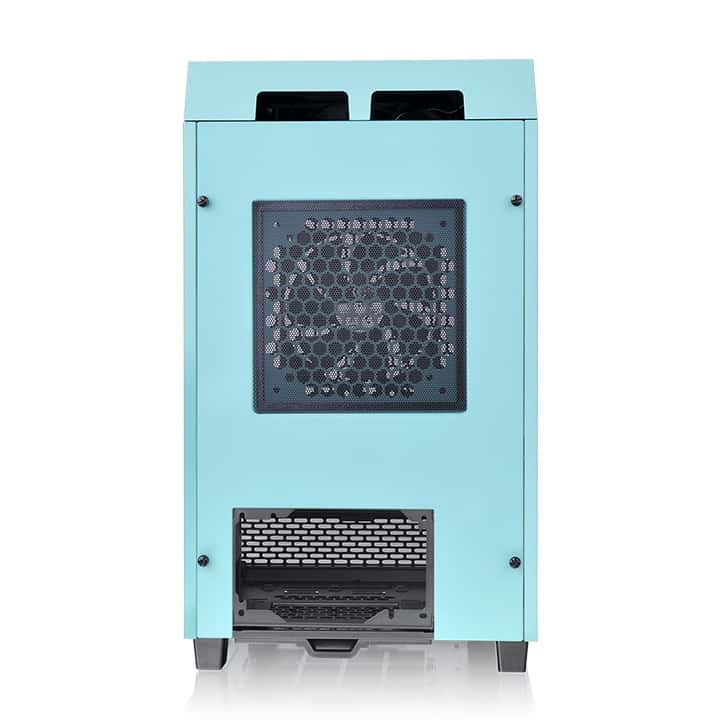 Thermaltake Thermaltake Tower 100 Turquoise Mini Chassis,  2x Preinstalled 120mm Fans, 462.8 x 266 x 266 mm (H X W X D), Tempered Glass x 3 (4mm thickness), 6.7??? x 6.7??? (Mini ITX) Motherboard Support, USB 3.2 (Gen 2) Type-C x 1, USB 3.0 x 2| CA-1R3-00SBWN-00 - thumbnail 6