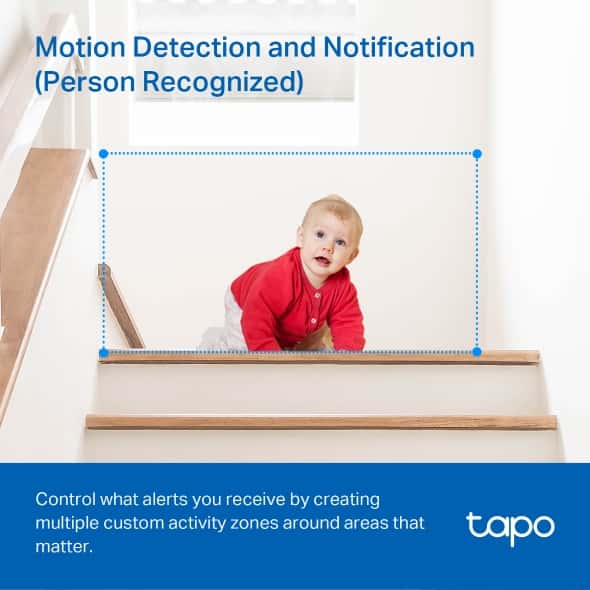 tp-link Tapo Pan/Tilt Home Security Wi-Fi Camera, 1080p high-definition video, Night Vision, built-in microphone and speaker, microSD cards up to 512GB, Privacy Mode, Voice Control, Secure Encryption, Easy Setup and Management | Tapo C200 V3.20 thumbnail 5