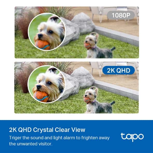 tp-link tp-link Tapo Smart Wire-Free Security Camera System, 2-Camera System, 2K QHD, Smart AI Detection and Notification, 180-Day Battery Life, Full-Color Night Vision, up to 512 GB, IP65 Water&Dust Resistant  | Tapo C420S2 V1 - thumbnail 4