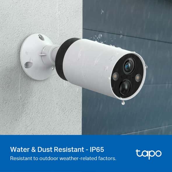 tp-link tp-link Tapo Smart Wire-Free Security Camera System, 2-Camera System, 2K QHD, Smart AI Detection and Notification, 180-Day Battery Life, Full-Color Night Vision, up to 512 GB, IP65 Water&Dust Resistant  | Tapo C420S2 V1 - thumbnail 6