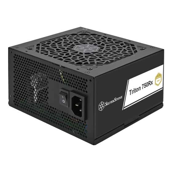 Silverstone Silverstone Triton 750Rx Cybenetics Gold 750W PCIe 5 Fixed Cable ATX Power Supply, Silent 120mm ICB fan, Supports 12V-2x6 PCIe connector with ATX 3.1 and PCIe Gen 5 standard, Black | SST-TR750R-GF - thumbnail 8