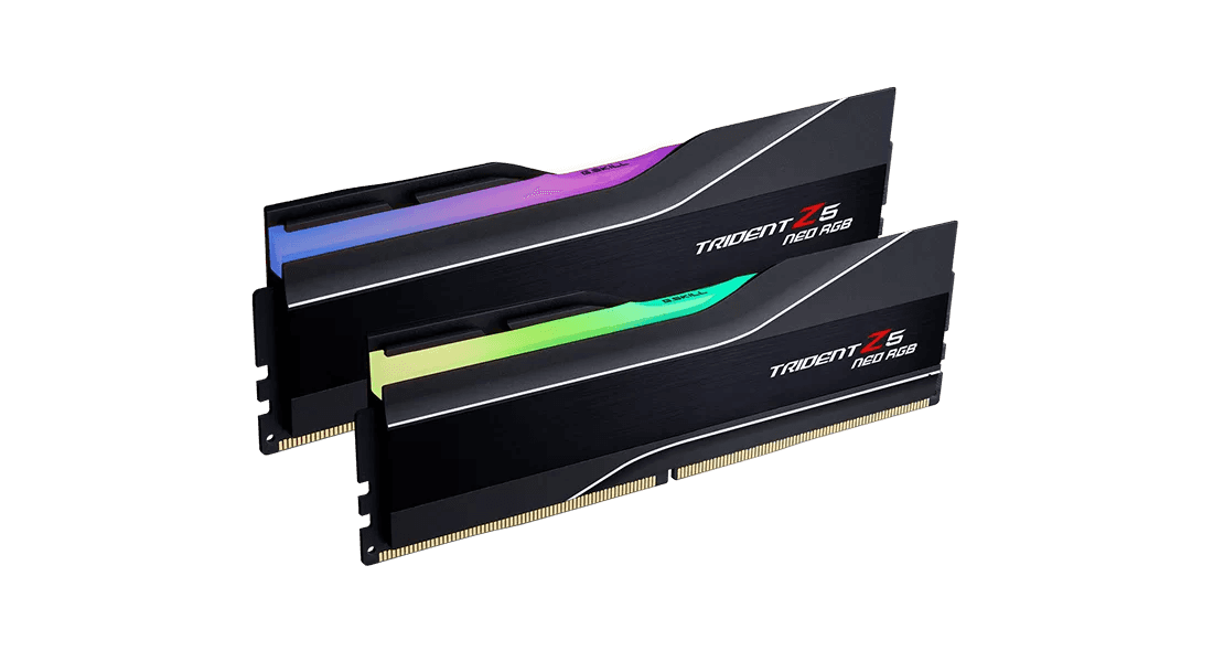 G.SKILL G Skill Trident Z5 Neo RGB 32GB (2x16GB) Memory Kit (RAM), DDR5-6000MTs CL36-36-36-96 1.35V  AMD EXPO, Black | F5-6000J3636F16GX2-TZ5NR - thumbnail 1