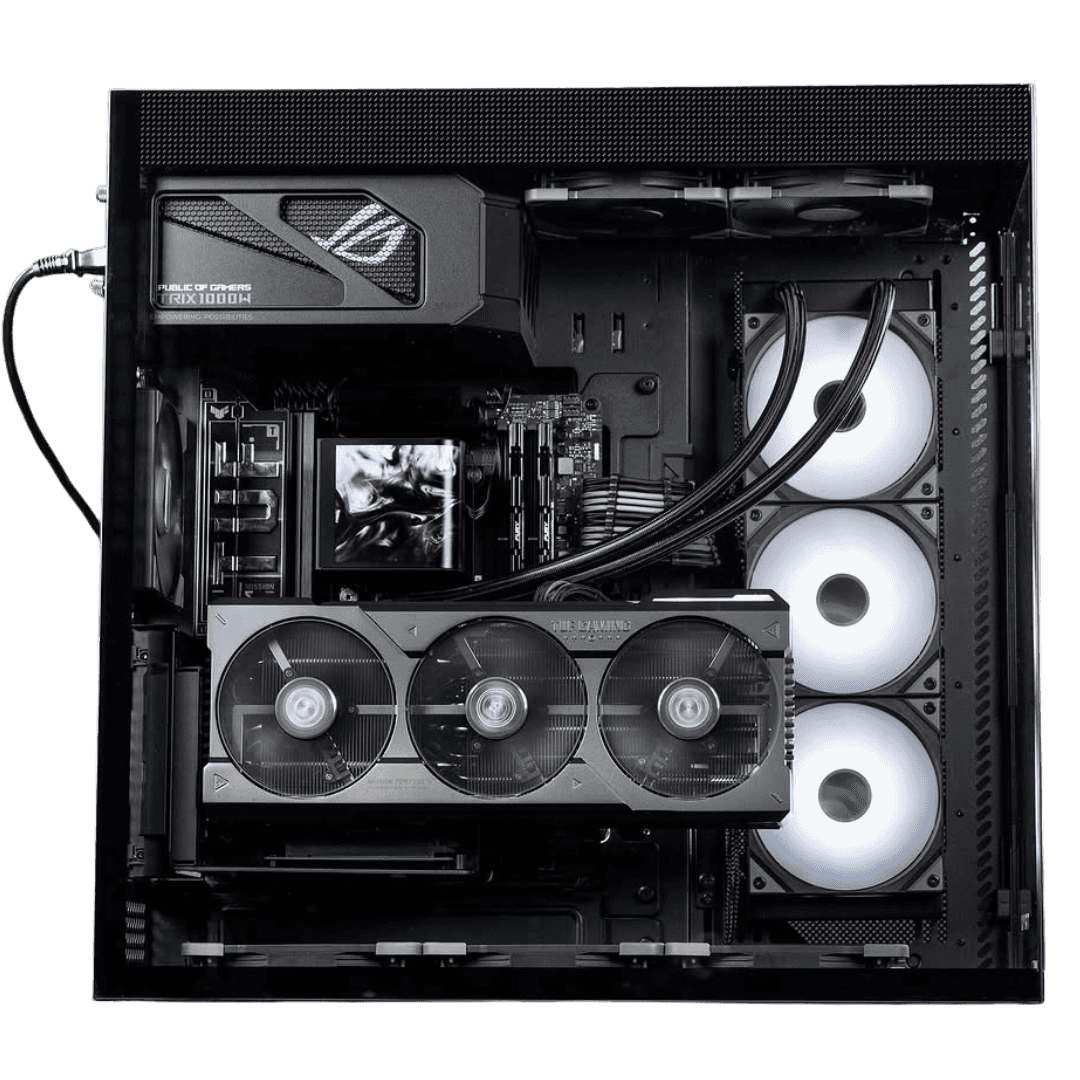 Nanotech High-end Gaming & Rendering AI PC, Core Ultra 9 285K, TUF 5090 OC 32GB GDDR7, 96GB (2x 48GB) 7000MTs, 4TB NVMe, 1600W, TRYX Panorama 360 ARGB Liquid Cooler, WiFi 7 - thumbnail 3
