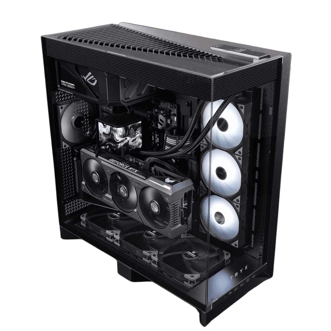 Nanotech High-end Gaming & Rendering AI PC, Core Ultra 9 285K, TUF 5090 OC 32GB GDDR7, 96GB (2x 48GB) 7000MTs, 4TB NVMe, 1600W, TRYX Panorama 360 ARGB Liquid Cooler, WiFi 7 - thumbnail 2