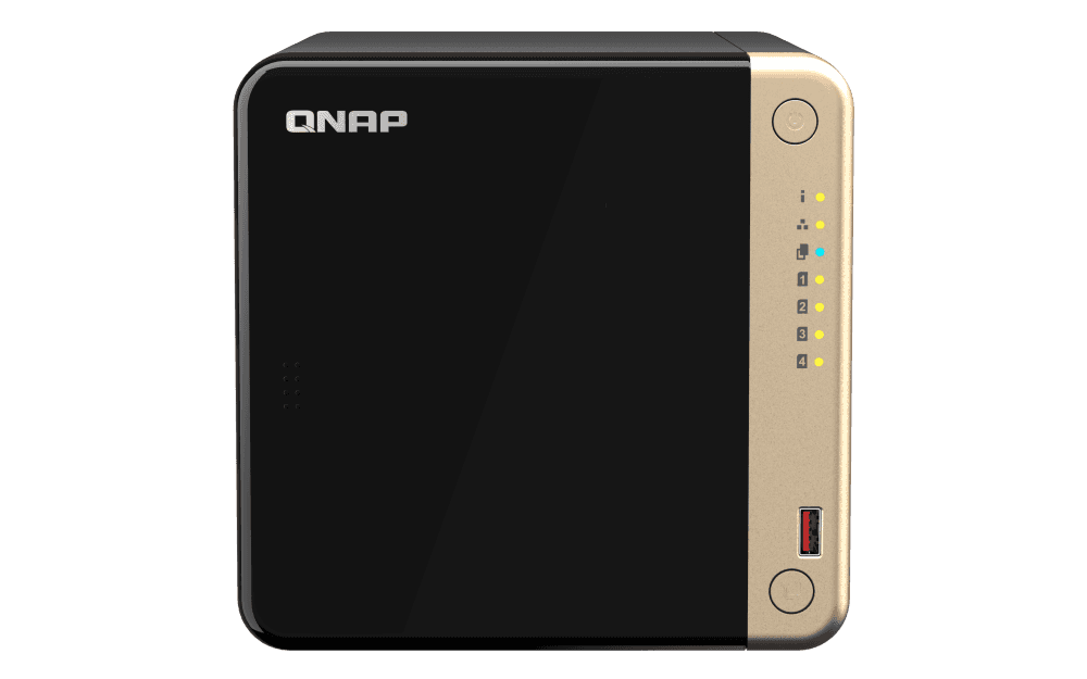QNAP QNAP TS-464-8G (4 CORE 2.9GHZ, 8GB RAM, 4XSATA, 2X M.2 NVME SLOT, 1XPCIE, 1XHDMI 4K, 2X2.5GBE, 4XUSB) | TS-464-8G - thumbnail 3