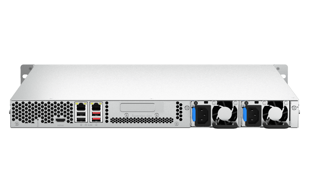 QNAP QNAP TS-464U-RP-8G (4 CORE 2.9GHZ, 8GB RAM, 4X SATA, 2X 2.5GBE, 1X PCIE, 1X HDMI, 4X USB, 2X PSU) - thumbnail 3