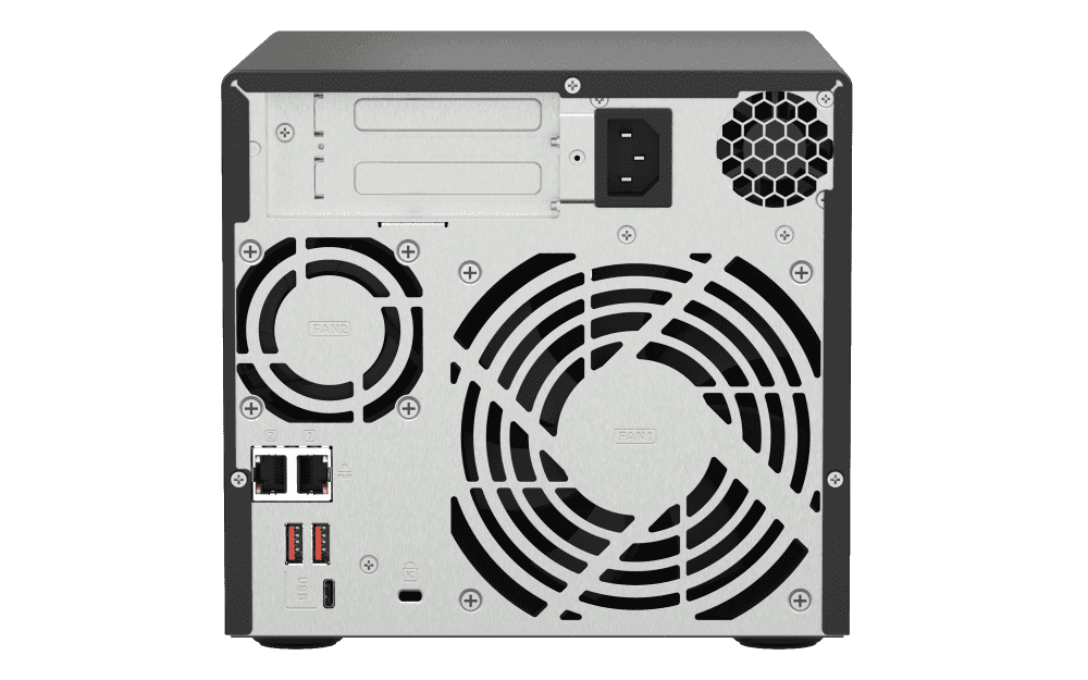 QNAP QNAP TS-473A-8G 4BAY NAS, AMD Ryzen V1500B Processor, 2.2 GHz CPU, 8GB DDR4 RAM, 2.5 GbE LAN | TS-473A-8G - thumbnail 3