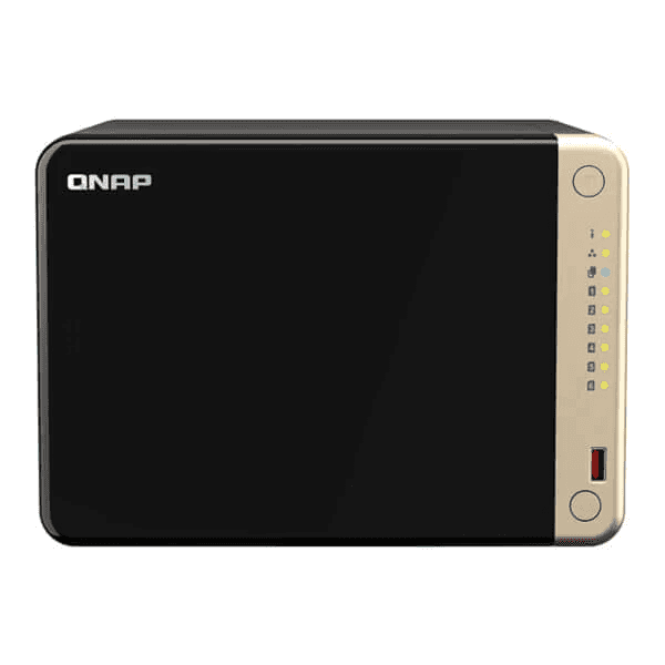 QNAP-TS-664 4GB 6BAY, Intel quad-core dual-port 2.5GbE NAS supports M.2 SSD caching and PCIe expandability for, |UPC 885022023554 - thumbnail 1