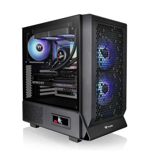 Nanotech Gaming PC Powered by THERMALTAKE - Intel i5 14400F, Nvidia GeForce 4060 OC 8GB, 32GB RAM 6400Mhz DDR5 , 2TB SSD NVME , 750W PSU, 240mm Liquid Cooler - thumbnail 1