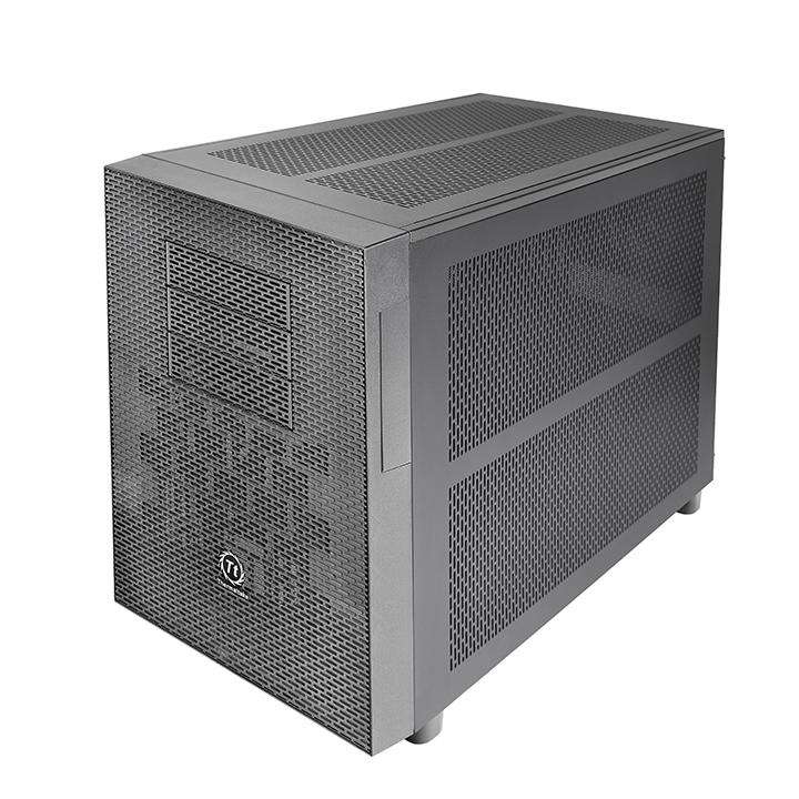 Thermaltake Thermaltake Core X2 mATX Cube Case, Transparent Window, Supports Up to Micro ATX MB, 5 Expansion Slots, USB 3.0 x 2, HD Audio x 1,  Black | CA-1D7-00C1WN-00 - thumbnail 4