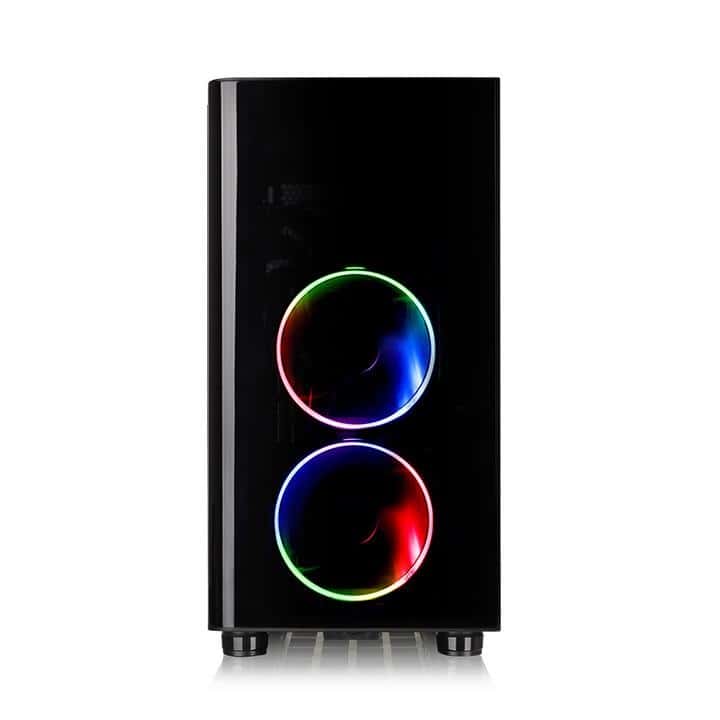 Thermaltake Thermaltake View 31 Tempered Glass RGB Edition Mid-tower case, 3x Preinstalled 140mm fans, supports up to ATX MB, 8 + 2 Expansion Slots, 4mm Tempered Glass x 2, USB 3.0 x 2, USB 2.0 x 2, HD Audio x 1 | CA-1H8-00M1WN-01 - thumbnail 2
