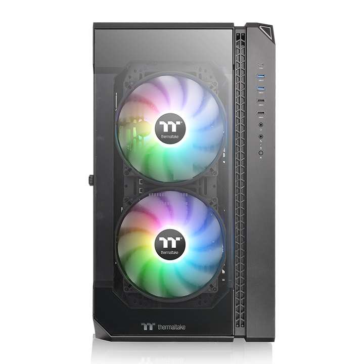 Thermaltake Thermaltake View 51 Tempered Glass Full-Tower PC Chassis, ARGB Edition, 8 Expansion Slots, 4x Drive Bays,  Black | CA-1Q6-00M1WN-00 - thumbnail 6