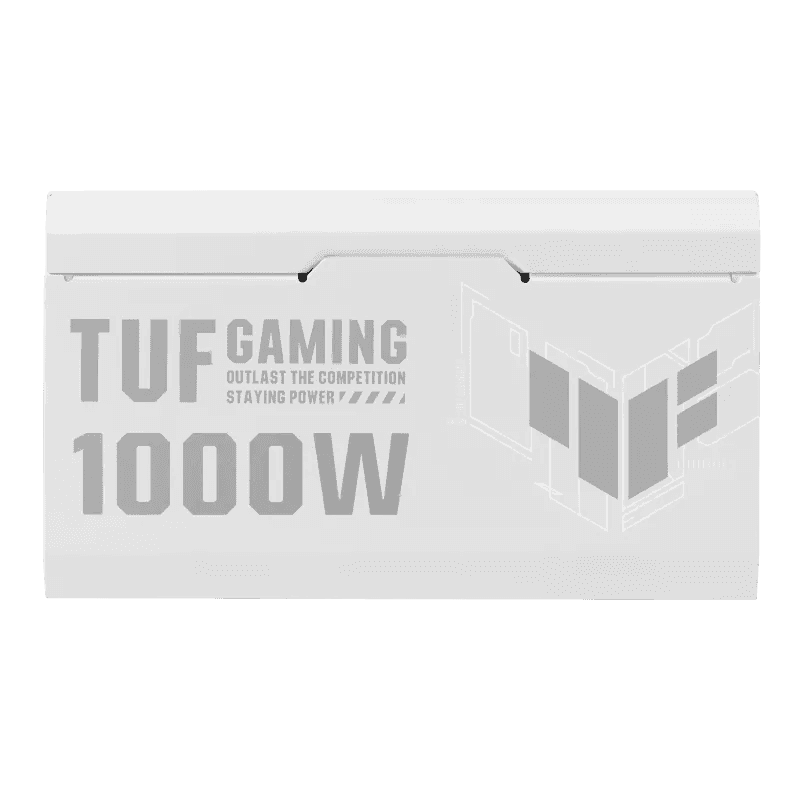 ASUS TUF Gaming 1000W Gold White Edition ATX Power Supply, Active PFC, Military-grade Certification, Fully modular etched cables, Axial-tech fan design, 80 Plus Gold Certification, Dual ball fan bearings, Protective PCB coating | 90YE00S5-B0NA00 thumbnail 5