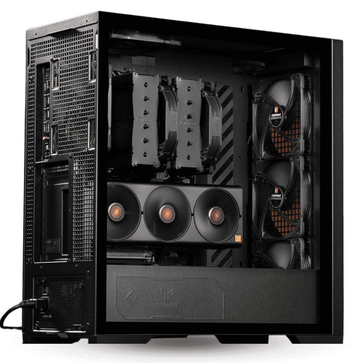 Asus GT 302 TUF BTF Edition Z790 Gaming PC Powered By ASUS, Core i9-14900K, 14th Gen, NVIDIA 4090 24GB BTF, 64GB DDR5 RAM 6000MHz, 3TB SSD (2+1) Gen 4, 1200W, 360mm Liquid Cooler, Wi-Fi + BT  - thumbnail 1