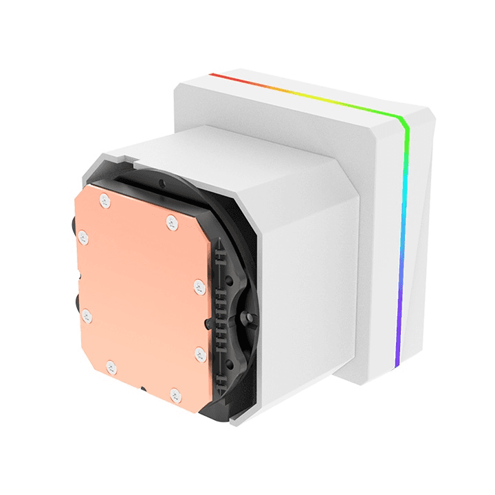 Thermaltake Thermaltake TH360 V3 ARGB Sync Snow Edition AIO Liquid CPU Cooler, 360mm Radiator, Infinity Mirror Pump, 2500 RPM High-Performance Fans, 375W TDP, White | CL-W468-PL12SW-A - thumbnail 4