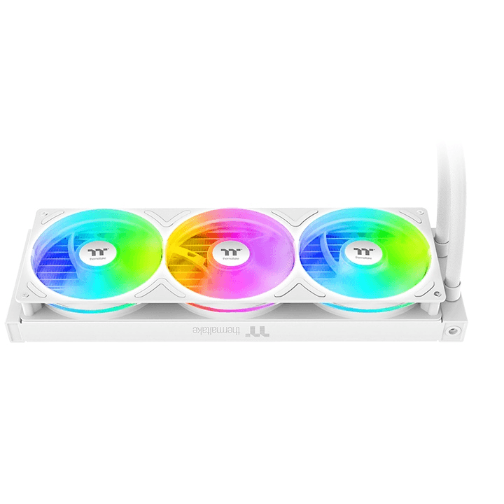 Thermaltake Thermaltake TH360 V3 ARGB Sync Snow Edition AIO Liquid CPU Cooler, 360mm Radiator, Infinity Mirror Pump, 2500 RPM High-Performance Fans, 375W TDP, White | CL-W468-PL12SW-A - thumbnail 3