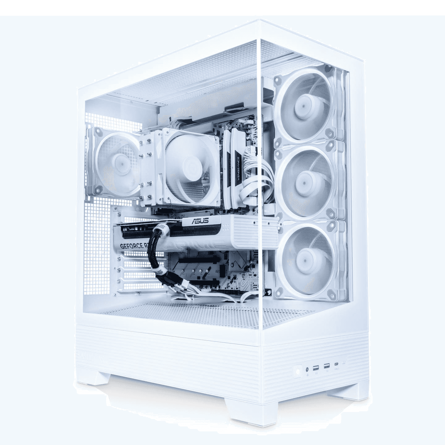 Asus White Rendering & Gaming PC: Core i9-14900KF, RTX 5070 12GB, 32GB DDR5, 1TB NVMe, 750W - thumbnail 1