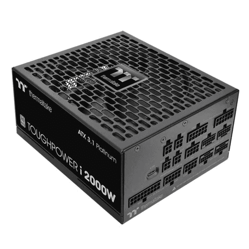Thermaltake Thermaltake Toughpower i2000W Digital Fully Modular Power Supply (PSU), 2000W, 80 PLUS Platinum 230V, ATX 3.1, Quad 12V-2x6 Connectors, Real-Time Monitoring | PS-TPI-2000FNFDPK-1 - thumbnail 1