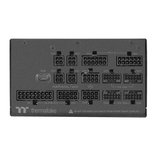 Thermaltake Thermaltake Toughpower i2000W Digital Fully Modular Power Supply (PSU), 2000W, 80 PLUS Platinum 230V, ATX 3.1, Quad 12V-2x6 Connectors, Real-Time Monitoring | PS-TPI-2000FNFDPK-1 - thumbnail 3