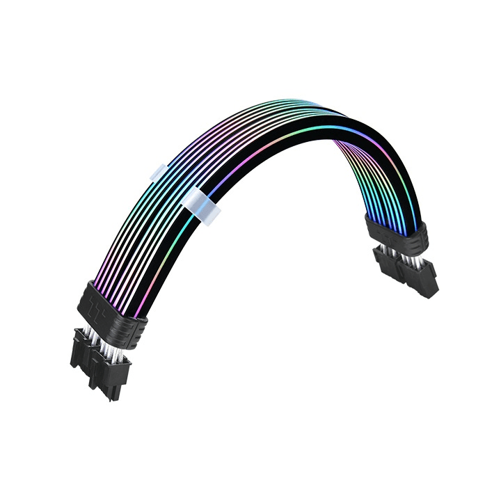 Thermaltake Thermaltake Tt Mod 8-pin ARGB Power Extension Cable, 54 LEDs, Transparent Illumination Tube, 16AWG High-Quality Wire, 5V ARGB Sync | AC-082-CN1NAN-A1 - thumbnail 1
