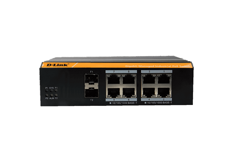 D-link D-LINK / DGS-F3008P-2S / 8 PORT GIGABIT ( 8 POE - 120 WATT ) + 2 SFP LAYER 2 GIGABIT OUTDOOR MANAGED INDUSTRIAL SWITCH - thumbnail 1