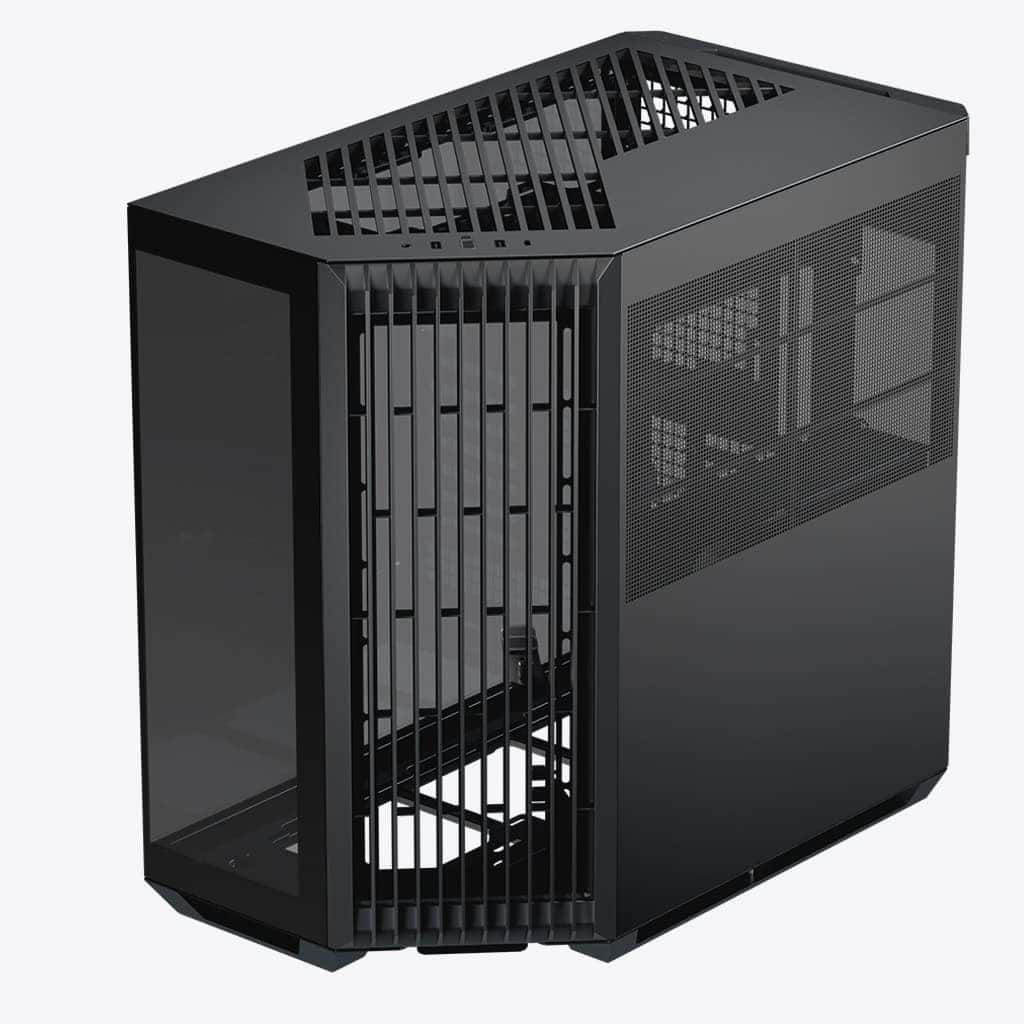 APNX APNX V1 V1-BK-v1 ATX Mid Tower Glass Edition Computer Case, Upto ATX Motherboards, Upto 360mm Radiators, Vertical GPU Holder Kit, Adjustable Motherboard Displacement, Black | APCM-VI01003.11 - thumbnail 3