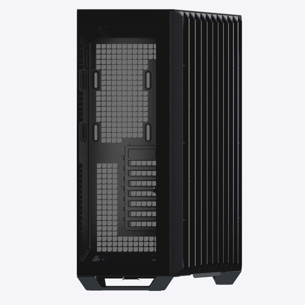 APNX APNX V1 V1-BK-v1 ATX Mid Tower Glass Edition Computer Case, Upto ATX Motherboards, Upto 360mm Radiators, Vertical GPU Holder Kit, Adjustable Motherboard Displacement, Black | APCM-VI01003.11 - thumbnail 7