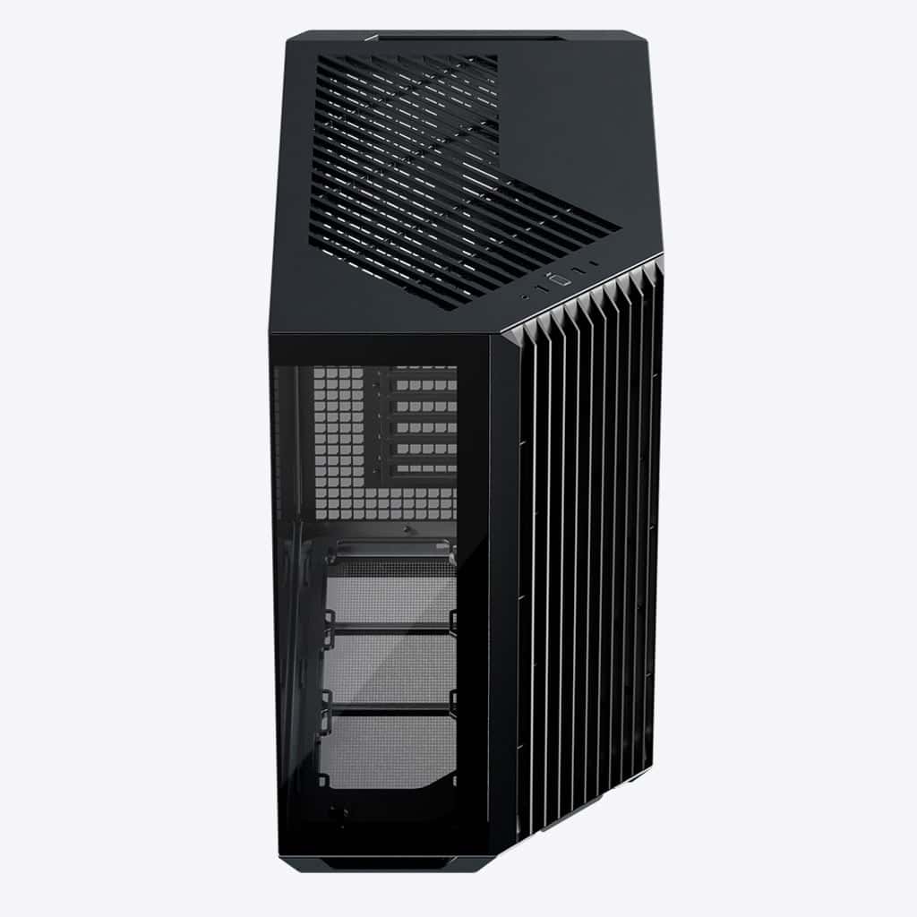APNX APNX V1 V1-BK-v1 ATX Mid Tower Glass Edition Computer Case, Upto ATX Motherboards, Upto 360mm Radiators, Vertical GPU Holder Kit, Adjustable Motherboard Displacement, Black | APCM-VI01003.11 - thumbnail 4