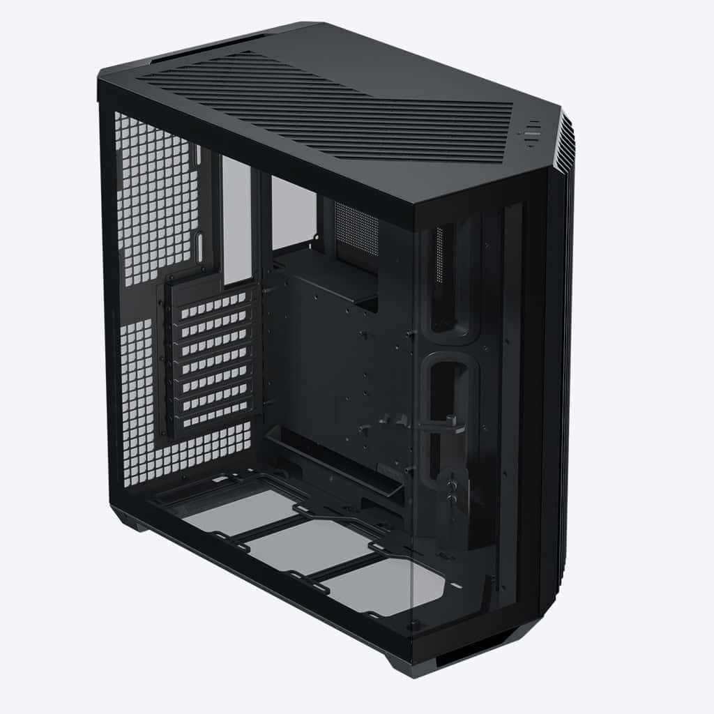 APNX APNX V1 V1-BK-v1 ATX Mid Tower Glass Edition Computer Case, Upto ATX Motherboards, Upto 360mm Radiators, Vertical GPU Holder Kit, Adjustable Motherboard Displacement, Black | APCM-VI01003.11 - thumbnail 8
