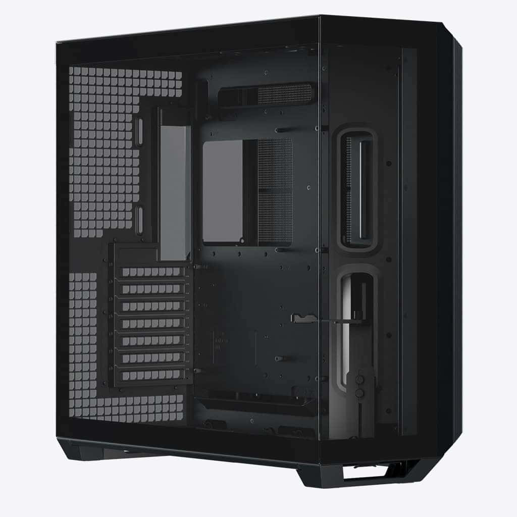 APNX APNX V1 V1-BK-v1 ATX Mid Tower Glass Edition Computer Case, Upto ATX Motherboards, Upto 360mm Radiators, Vertical GPU Holder Kit, Adjustable Motherboard Displacement, Black | APCM-VI01003.11 - thumbnail 9