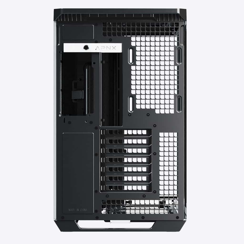 HAVN APNX V1 V1-BW-v1 ATX Mid Tower Glass Edition Computer Case, Upto ATX Motherboards, Upto 360mm Radiators, Vertical GPU Holder Kit, Adjustable Motherboard Displacement, Black & White | APCM-V10 1003.M1 - thumbnail 5