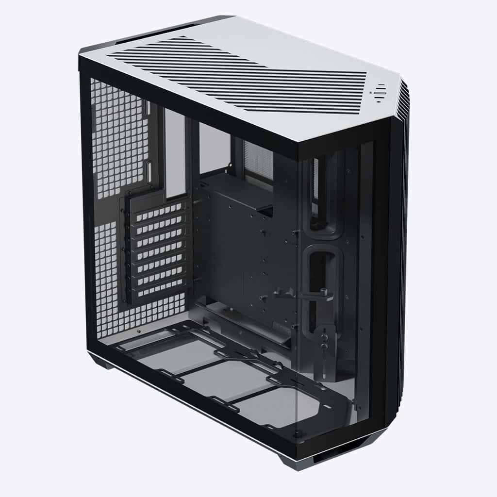 HAVN APNX V1 V1-BW-v1 ATX Mid Tower Glass Edition Computer Case, Upto ATX Motherboards, Upto 360mm Radiators, Vertical GPU Holder Kit, Adjustable Motherboard Displacement, Black & White | APCM-V10 1003.M1 - thumbnail 6