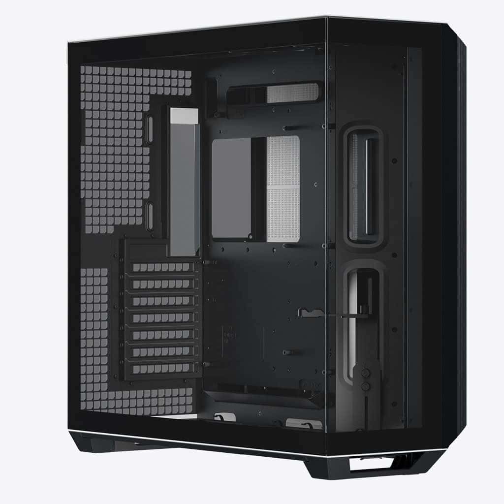 HAVN APNX V1 V1-BW-v1 ATX Mid Tower Glass Edition Computer Case, Upto ATX Motherboards, Upto 360mm Radiators, Vertical GPU Holder Kit, Adjustable Motherboard Displacement, Black & White | APCM-V10 1003.M1 - thumbnail 2