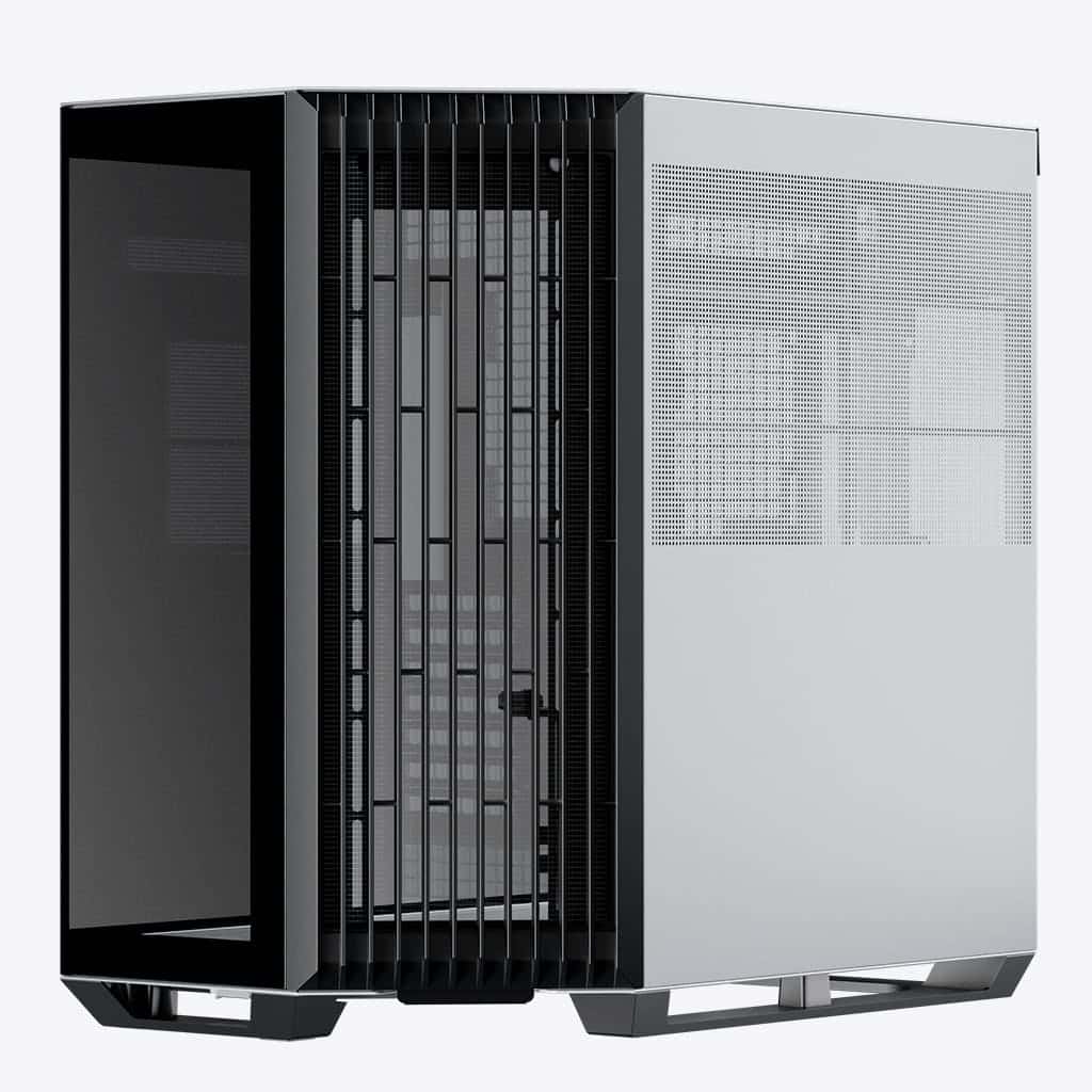 HAVN APNX V1 V1-BW-v1 ATX Mid Tower Glass Edition Computer Case, Upto ATX Motherboards, Upto 360mm Radiators, Vertical GPU Holder Kit, Adjustable Motherboard Displacement, Black & White | APCM-V10 1003.M1 - thumbnail 3