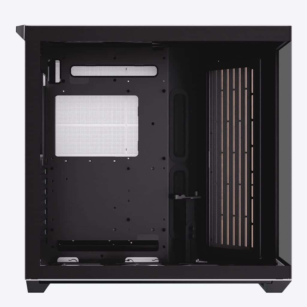 APNX APNX V1-W-WT-V1 ATX Mid Tower Black-and-White/Wood Computer Case, Upto ATX Motherboards, Upto 360mm Radiators, Vertical GPU Holder Kit, Adjustable Motherboard Displacement | APCM-VI01103.M1 - thumbnail 6