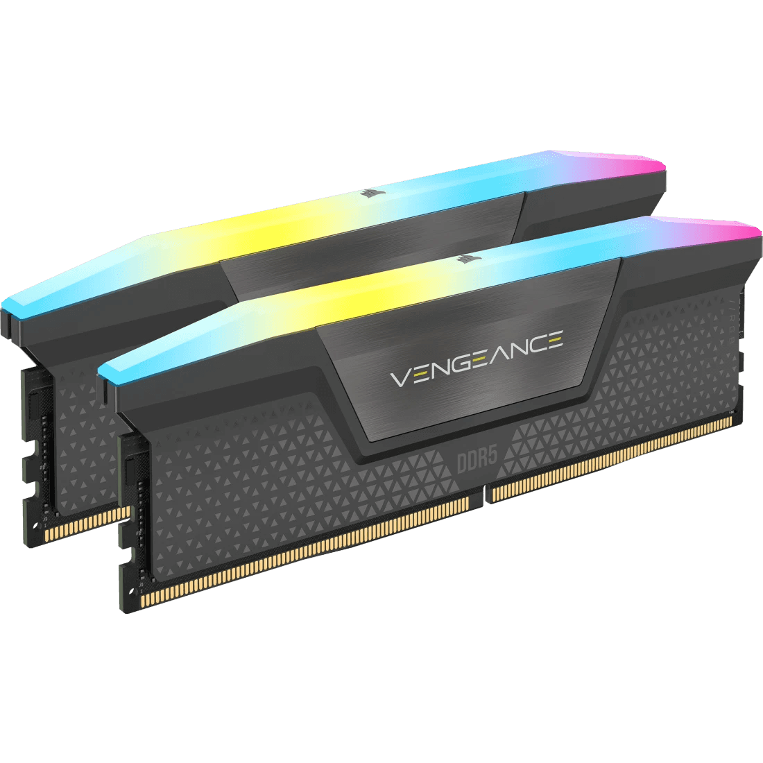Corsair Corsair VENGEANCE RGB 32GB (2x16GB) DDR5 DRAM Memory Kit, 6000MT/s CL36 AMD EXPO & Intel XMP, Black | CMH32GX5M2E6000Z36 - thumbnail 1