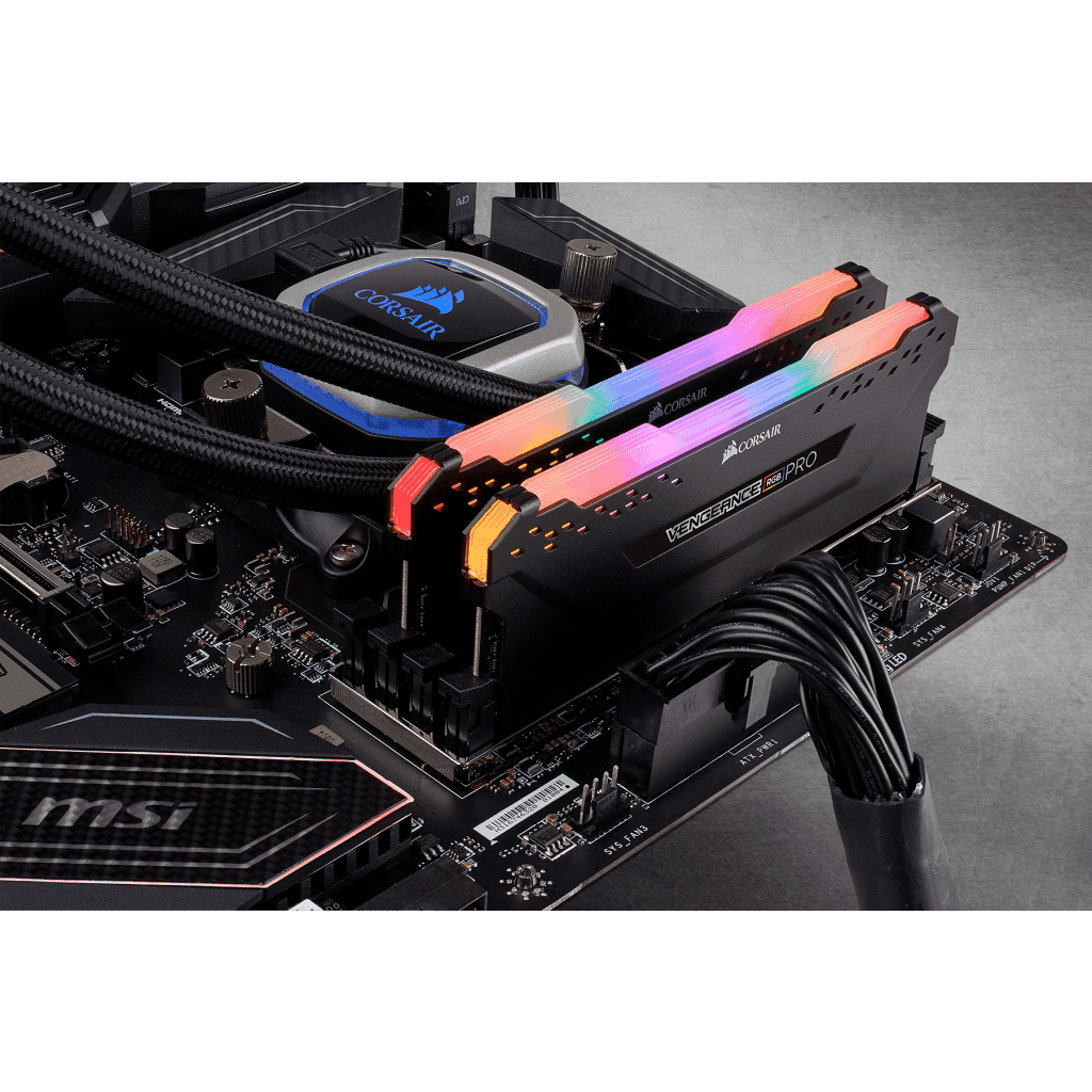 Corsair Corsair Vengeance RGB Pro 32GB (2 x16) DDR4 3600MHz RAM Desktop Memory | CMW32GX4M2D3600C18 - thumbnail 4