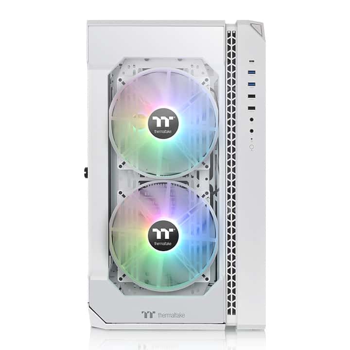 Thermaltake Thermaltake View 51 Tempered Glass ARGB Edition Full-Tower Chassis - Snow White Edition, 3x Pre Installed Fans, 3 x Tempered Glass (4mm thickness), support motherboards up to E-ATX | CA-1Q6-00M6WN-00 - thumbnail 4
