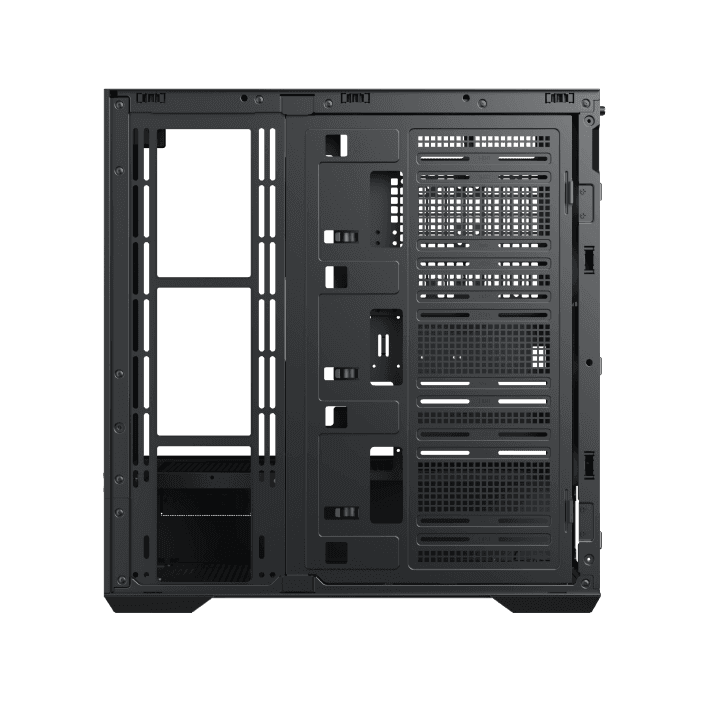 XIGMATEK Xigmatek Vision E-ATX ARGB Case, 3x Tempered Glass, Smart Fan Control LCD Display Panel, 9x Fans Supports, MoBo Upto E-ATX, GPU Upto 410mm, Cooler Upto 360mm, Black | EN45196 - thumbnail 8