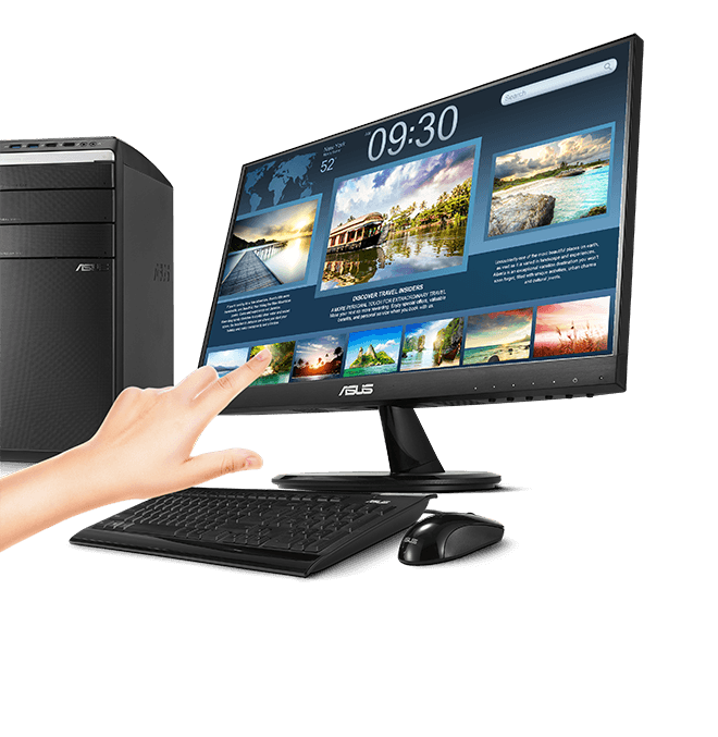 Asus ASUS VT168HR Touch Monitor - 15.6" (1366x768), 10-point Touch, HDMI, Flicker free, Low Blue Light, Wall-mountable, Eye care | 90LM02G1-B04170 - thumbnail 3