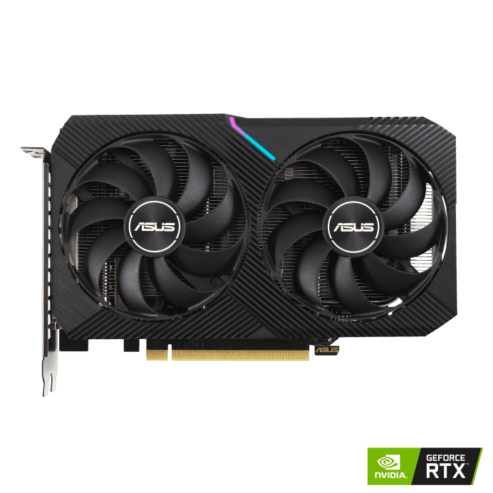 Asus Dual GeForce RTX 3050 OC Edition Graphics Card, 8GB GDDR6 128 Bit Memory, PCI Express 4.0 Bus, 2560 Cuda Cores, 14 Gbps, 2 Slot, 1852 MHz Engine Clock, OpenGL 4.6 | 90YV0HH0-M0NA00 - thumbnail 3