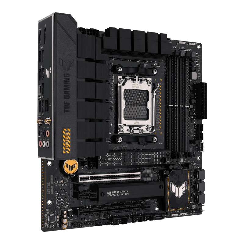Asus ASUS TUF Gaming B650M-Plus Wifi DDR5 Micro ATX Motherboard, AMD Socket AM5, B650 Chipset, 2.5Gb Ethernet, Bluetooth, WiFi 6E 5GHz, Max 128GB 4xDIMM Memory, PCIe 4.0x16, 2xM.2 Slot | 90MB1BF0-M0EAY0 - thumbnail 2