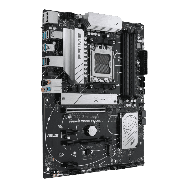 Asus ASUS PRIME B650-PLUS ATX Motherboard, AM5 Socket, AMD B650 Chipset, 4 x 2-Channel DDR5 128GB Max, Realtek 2.5Gb Ethernet, USB 3.2/2.0, 4x SATA, 2x M.2, 1x PCIe 4.0 x16, 1x HDMI/DP | 90MB1BS0-M0EAY0 - thumbnail 1