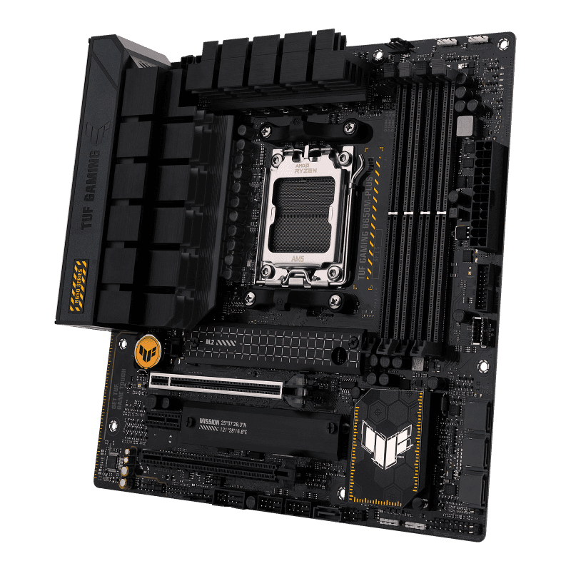 Asus ASUS TUF Gaming B650M-Plus Wifi DDR5 Micro ATX Motherboard, AMD Socket AM5, B650 Chipset, 2.5Gb Ethernet, Bluetooth, WiFi 6E 5GHz, Max 128GB 4xDIMM Memory, PCIe 4.0x16, 2xM.2 Slot | 90MB1BF0-M0EAY0 - thumbnail 3