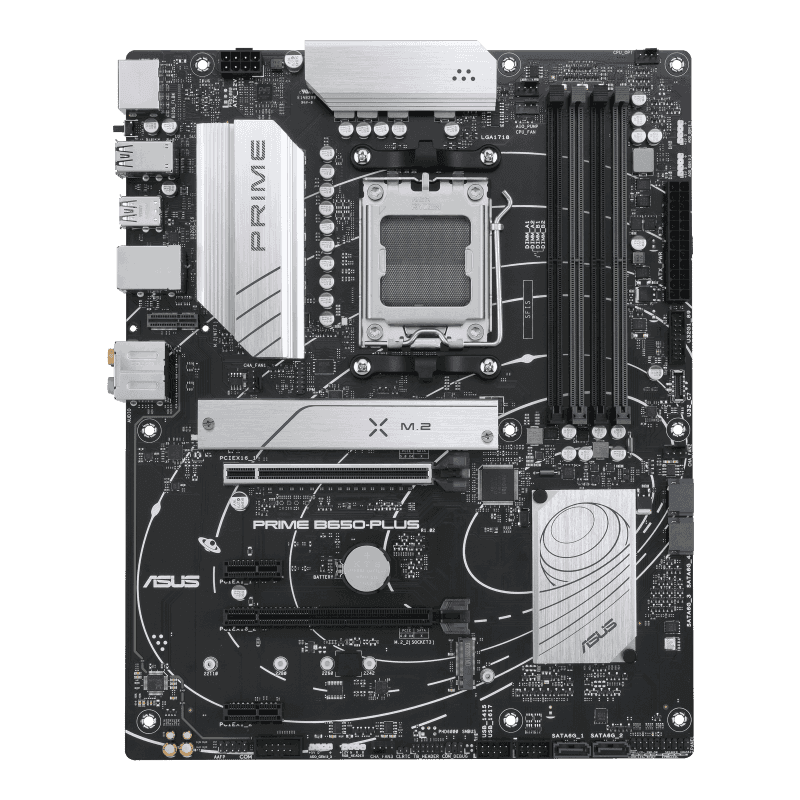 Asus ASUS PRIME B650-PLUS ATX Motherboard, AM5 Socket, AMD B650 Chipset, 4 x 2-Channel DDR5 128GB Max, Realtek 2.5Gb Ethernet, USB 3.2/2.0, 4x SATA, 2x M.2, 1x PCIe 4.0 x16, 1x HDMI/DP | 90MB1BS0-M0EAY0 - thumbnail 8