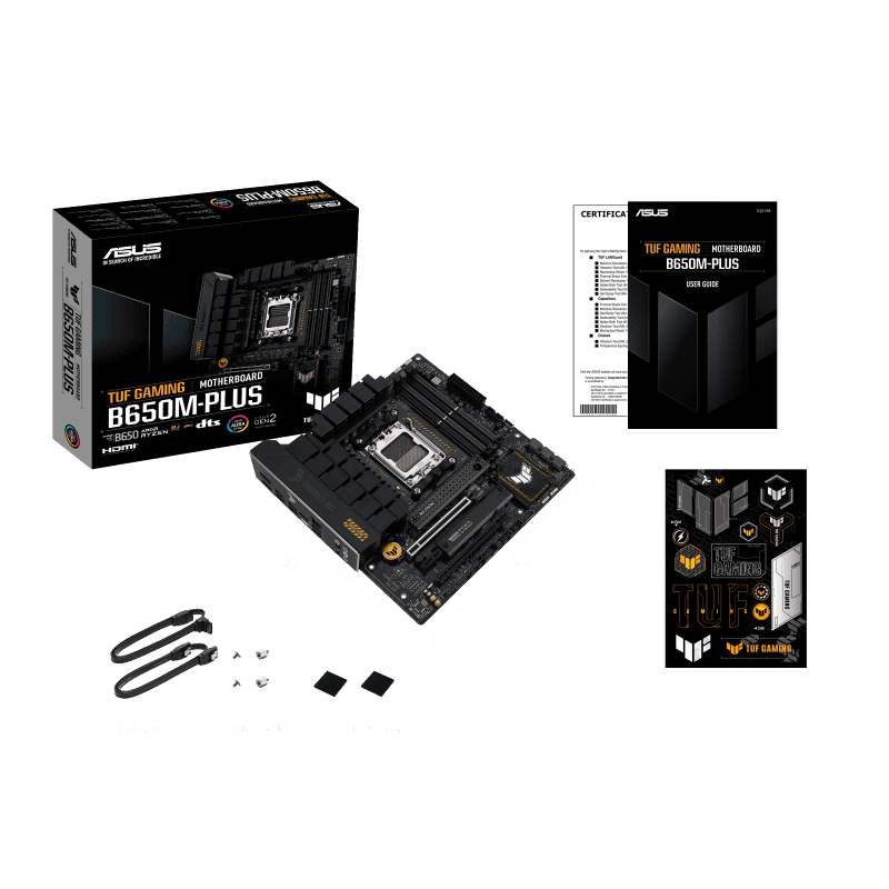 Asus ASUS TUF GAMING B650M-PLUS Micro-ATX AMD Motherboard, AM5 Socket, AMD B650 Chipset, 4x 2-Channel DDR5 128GB Max, 2x M.2, 1x PCIe 4.0/3.0 x16, 4x SATA 6Gb/s, 1xHDMI/1xDP | 90MB1BG0-M0EAY0 - thumbnail 7