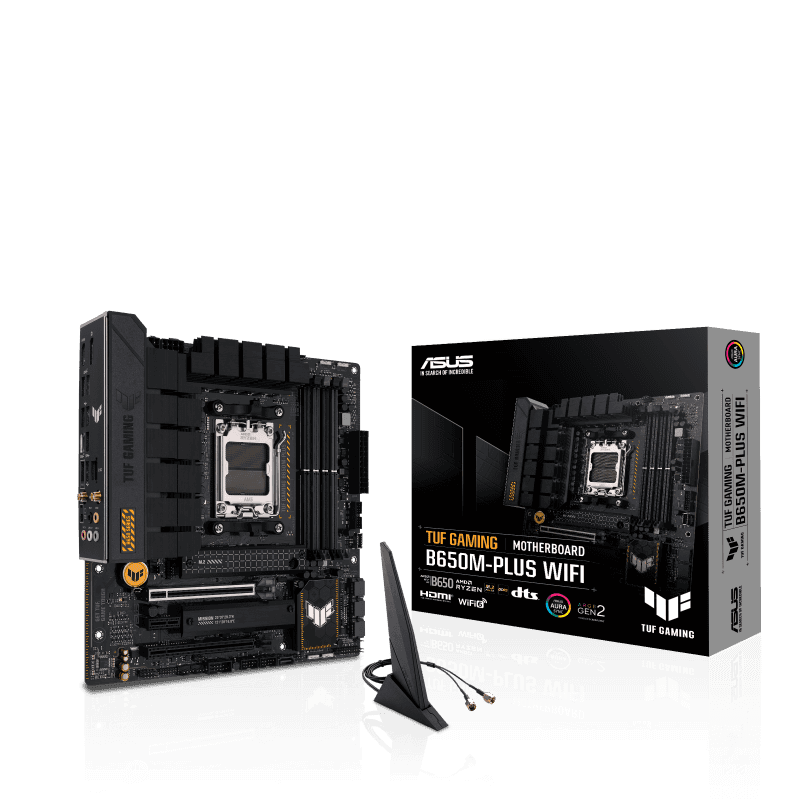 Asus ASUS TUF Gaming B650M-Plus Wifi DDR5 Micro ATX Motherboard, AMD Socket AM5, B650 Chipset, 2.5Gb Ethernet, Bluetooth, WiFi 6E 5GHz, Max 128GB 4xDIMM Memory, PCIe 4.0x16, 2xM.2 Slot | 90MB1BF0-M0EAY0 - thumbnail 10