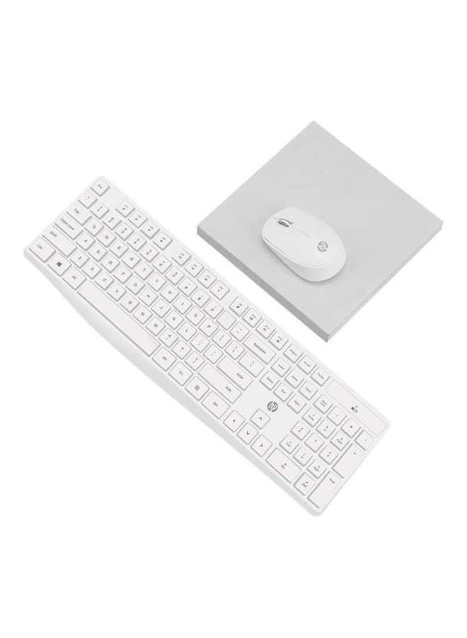 HP CS10 Wireless Keyboard and Mouse Combo, 2.4 GHz Wireless Connection, Professional Optical Sensor, Optimized Keys, White | CS10 thumbnail 2